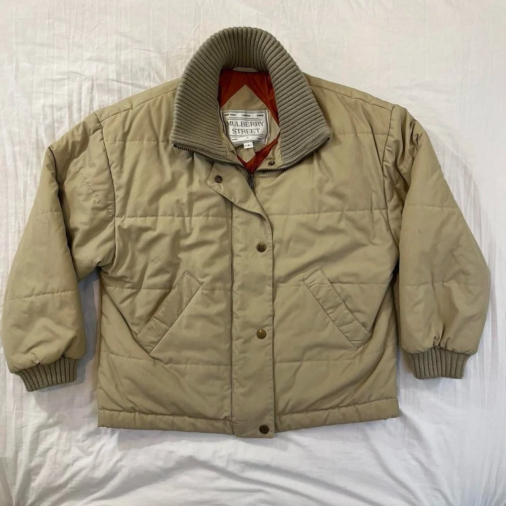 Mulberry Street tan puffer